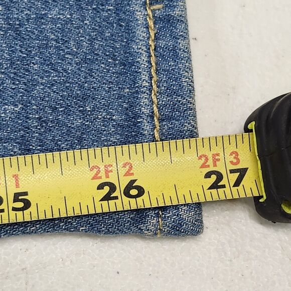 Levi's Heritage Womens High Rise Straight Jeans Size 2 Blue Stretch Pants NEW - Picture 3 of 10